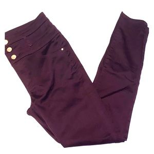 High waist plum Charlotte Russe Skinny jeans